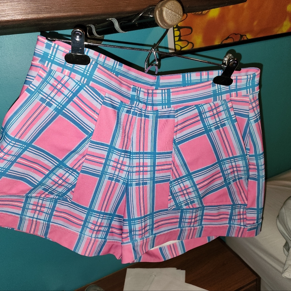 Blackmilk tartan doll cuffed shorts *limited edition